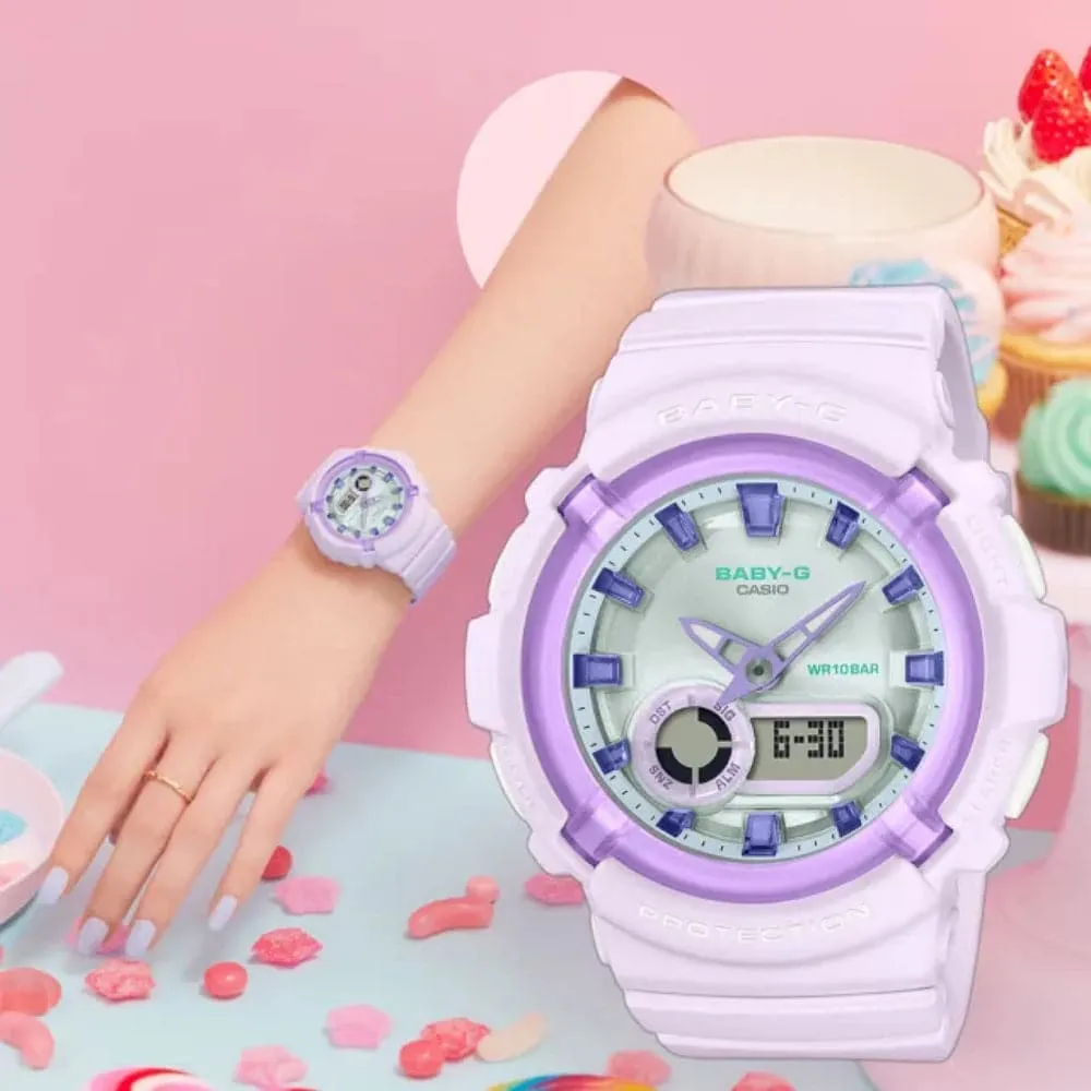 Casio Baby-G Analog-Digital Purple Women Watch BGA-280SW-6ADR