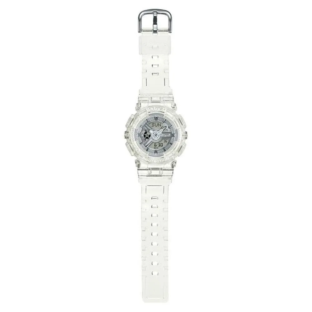 CASIO BABY-G BA-110CR-7ADR-P DIGITAL QUARTZ WHITE RESIN WOMEN'S WATCH