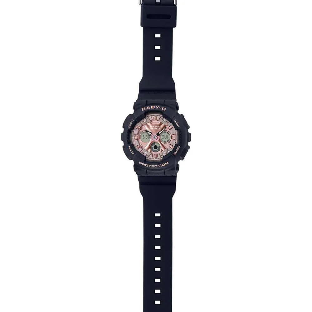 CASIO BABY-G BA-130-1A4DR-P BLACK RESIN WOMEN WATCH