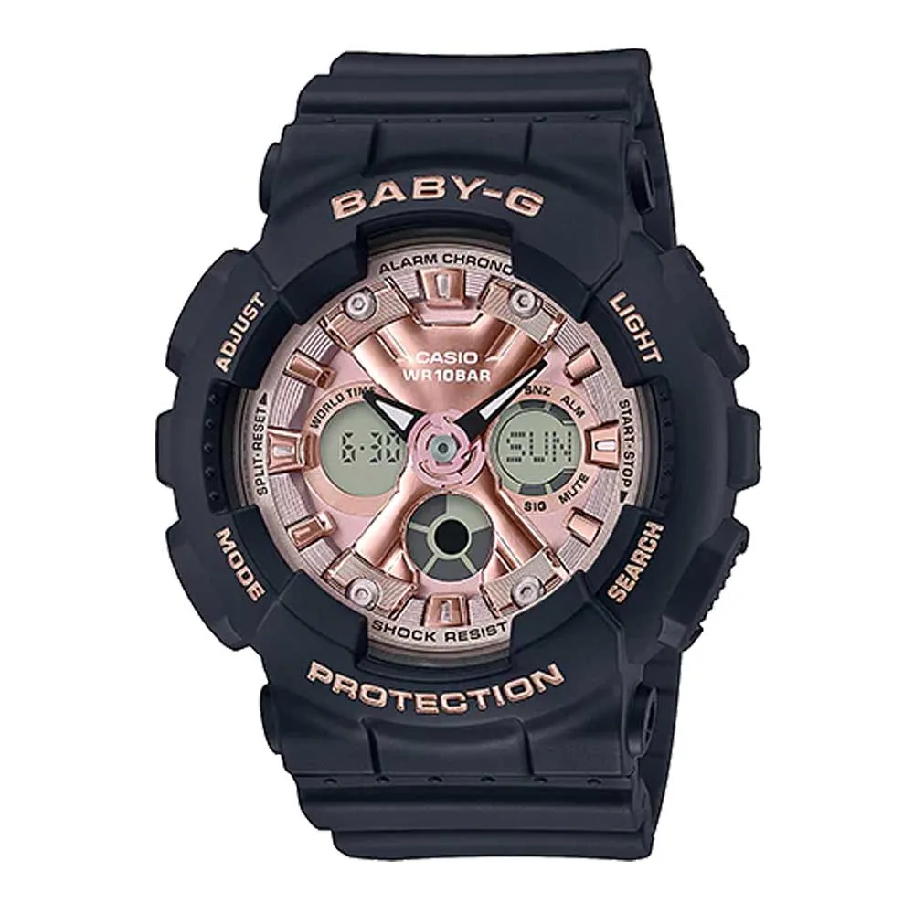 CASIO BABY-G BA-130-1A4DR-P BLACK RESIN WOMEN WATCH