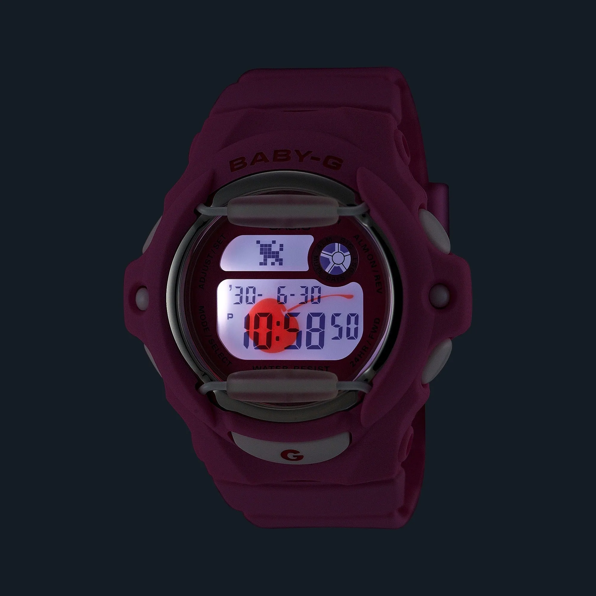 CASIO BABY-G BG-169CH SERIES CHERRY-ON-TOP DIGITAL WATCH