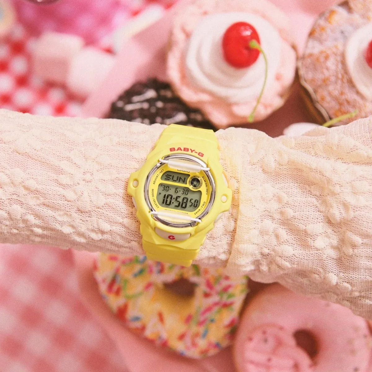 CASIO BABY-G BG-169CH SERIES CHERRY-ON-TOP DIGITAL WATCH