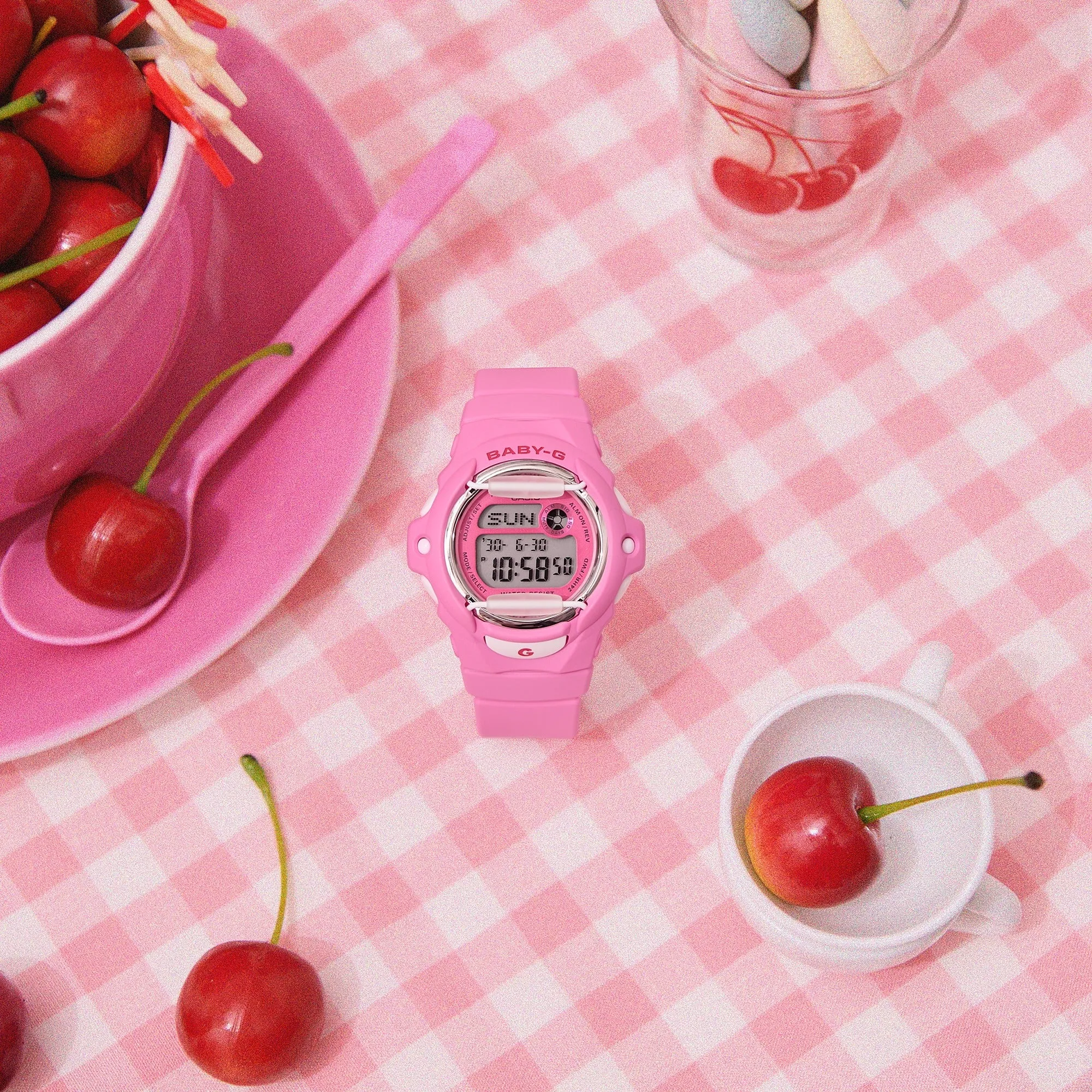 CASIO BABY-G BG-169CH SERIES CHERRY-ON-TOP DIGITAL WATCH