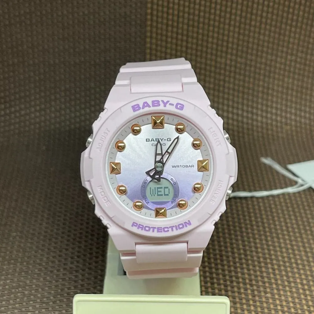 Casio Baby-G BGA-320 Series Pink Resin Strap Women Watch BGA-320-4ADR