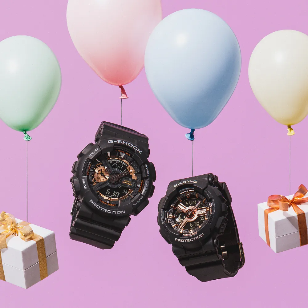 Casio Baby-G Black Resin Strap Women Watch BA-110XRG-1ADR-P