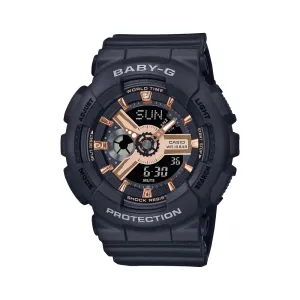 Casio Baby-G Black Resin Strap Women Watch BA-110XRG-1ADR-P
