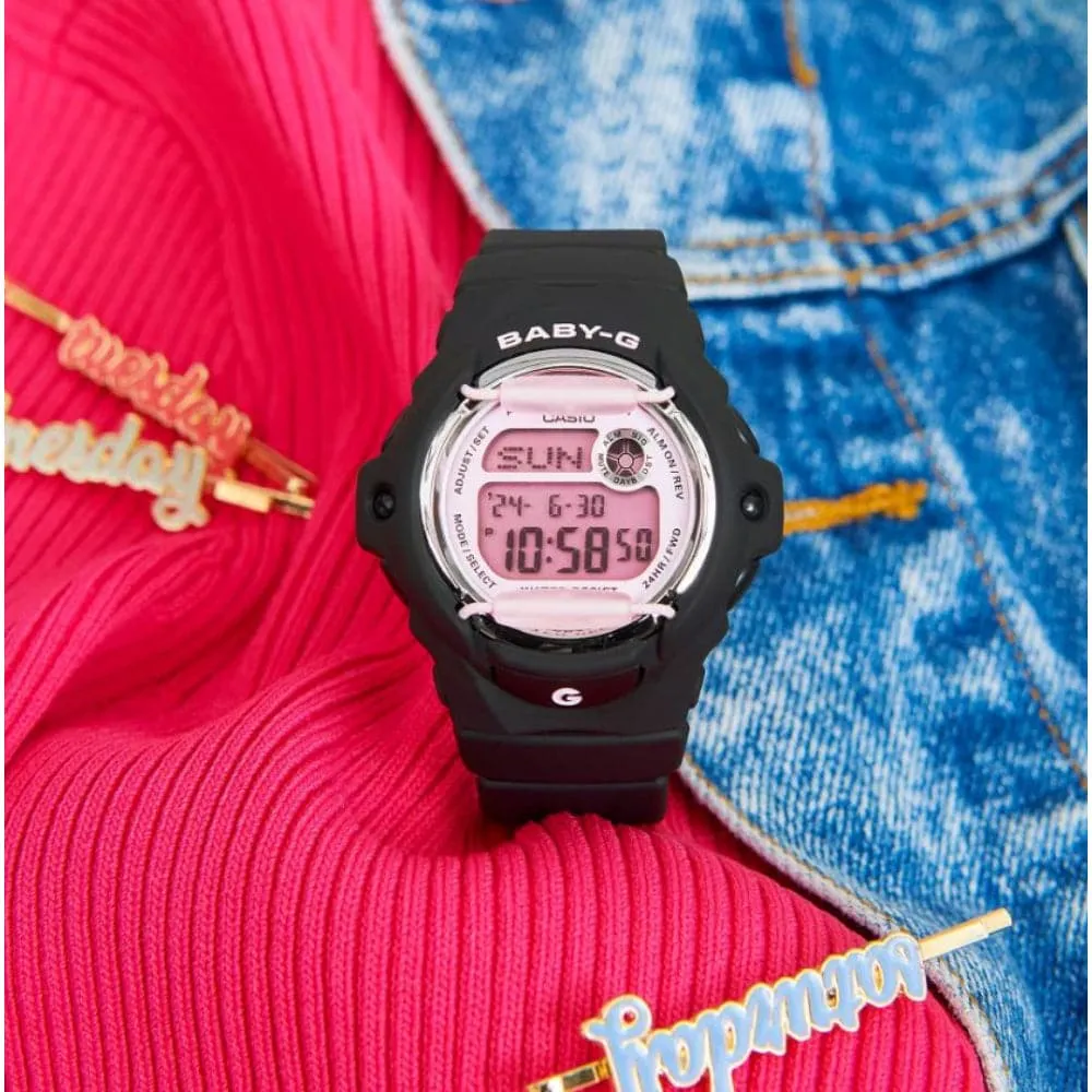 Casio Baby-G Digital Black Resin Strap Women Watch BG-169U-1CDR