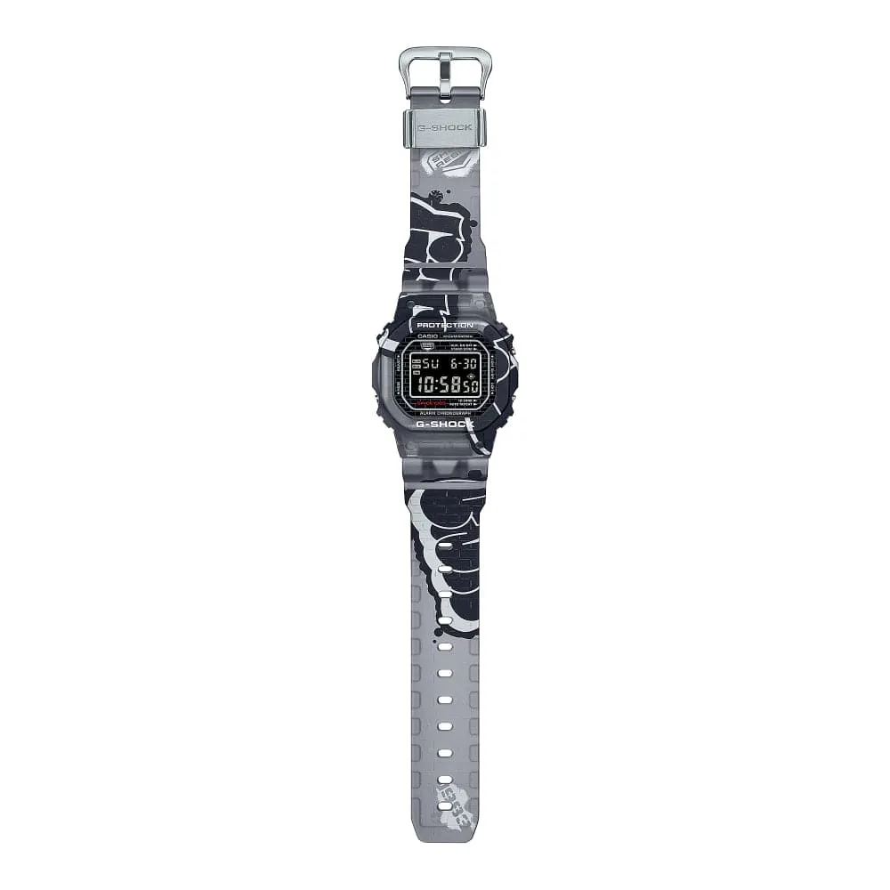 Casio Baby-G Digital Gray Resin Strap Men Watch DW-5000SS-1DR-P