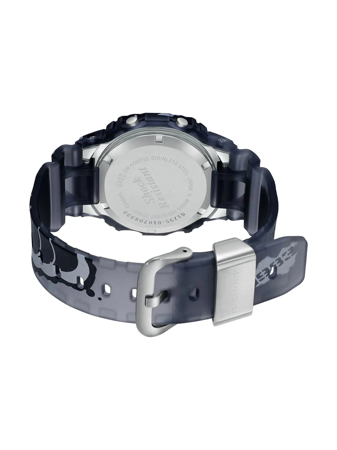 Casio Baby-G Digital Gray Resin Strap Men Watch DW-5000SS-1DR-P