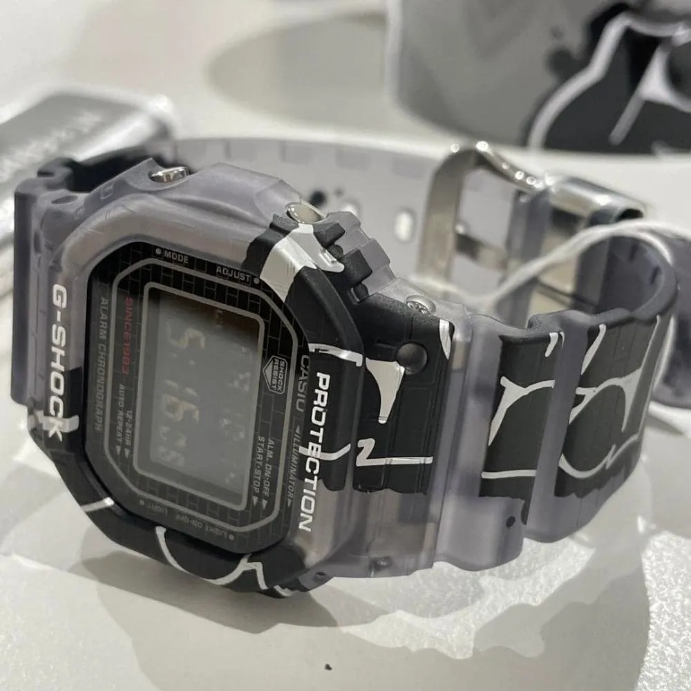 Casio Baby-G Digital Gray Resin Strap Men Watch DW-5000SS-1DR-P