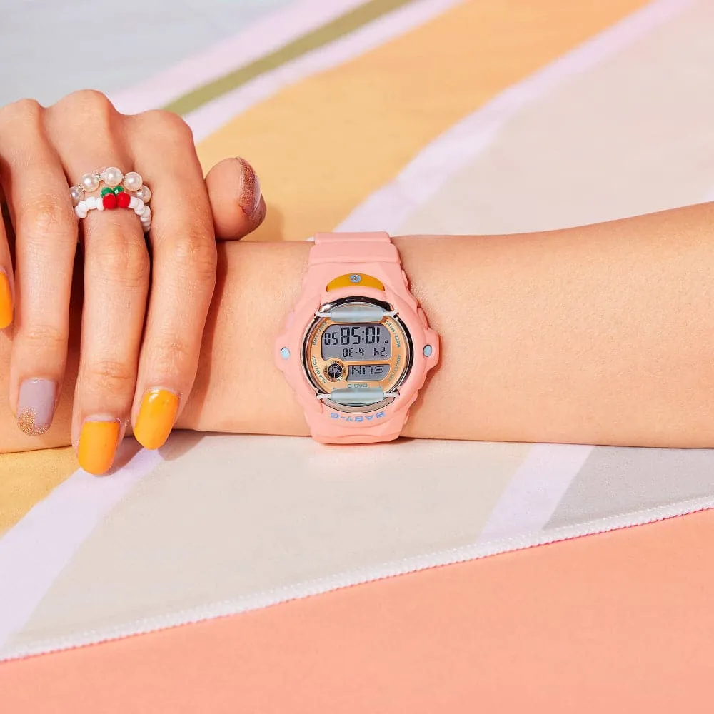 Casio Baby-G Digital Pink Resin Strap Women Watch BG-169PB-4DR
