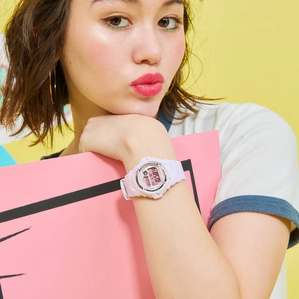 Casio Baby-G Digital Pink Resin Strap Women Watch BG-169U-4BDR-P