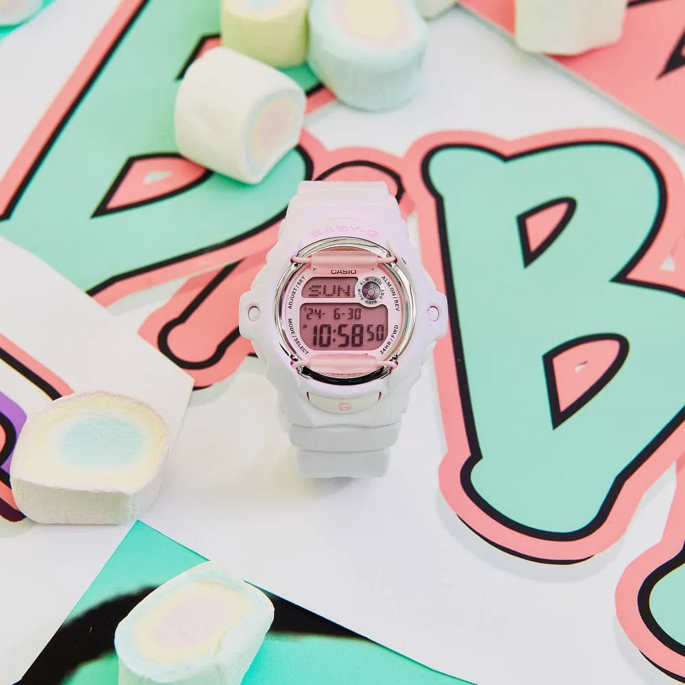 Casio Baby-G Digital Pink Resin Strap Women Watch BG-169U-4BDR-P