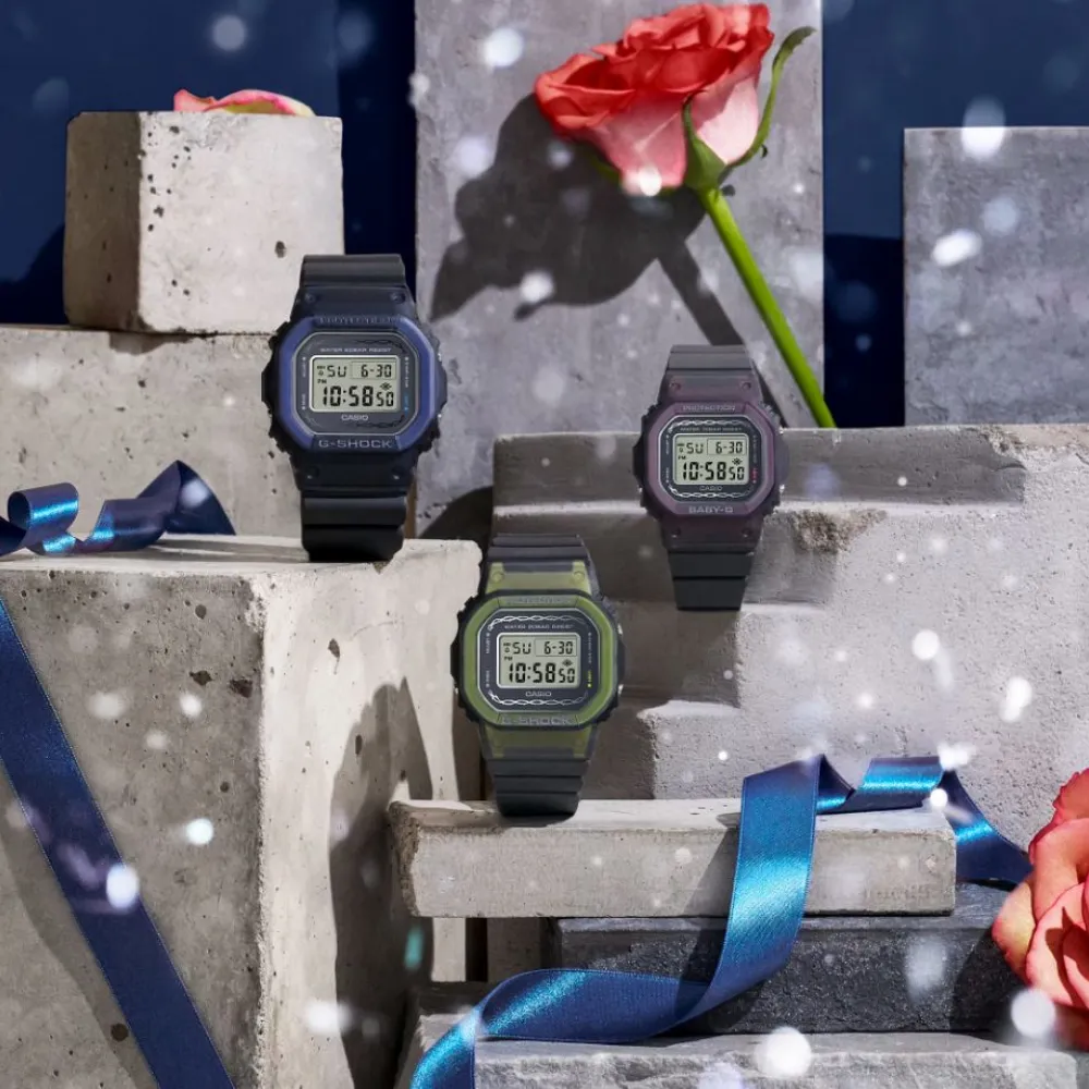 Casio Baby-G Digital Resin Strap men Watch DW-5600RS-8DR