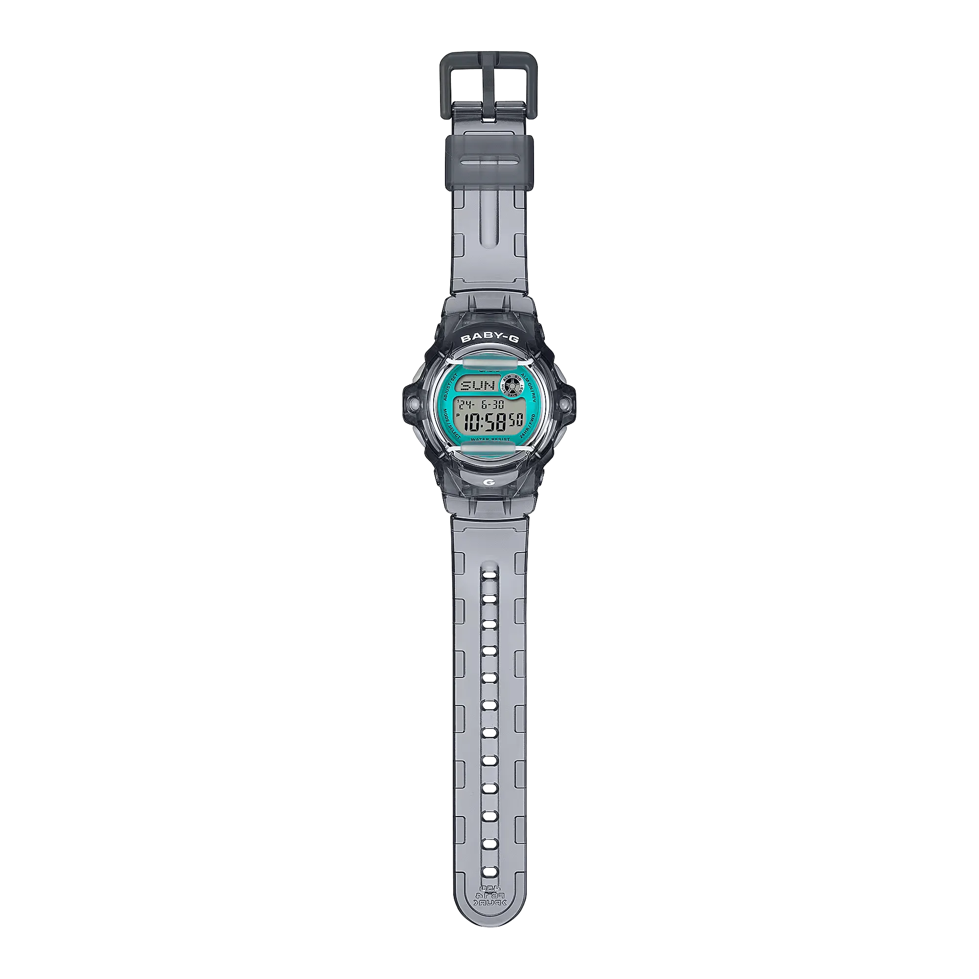Casio Baby-G Gray Strap Shock Resistant 200 Meter Digital Watch for Women BG-169U-8BDR