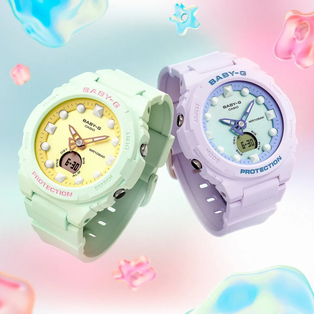 Casio Baby-G Lineup Futuristic Holographic Series Matte Pastel Women's Watch BGA-320FH-3ADR