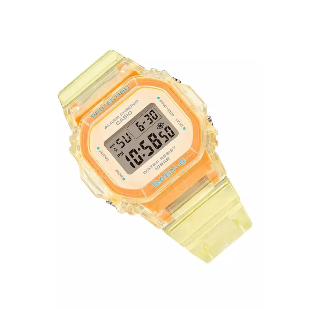 Casio Baby-G Lineup Yellow Transparent Resin Band Women's Watch BGD-565SJ-9DR