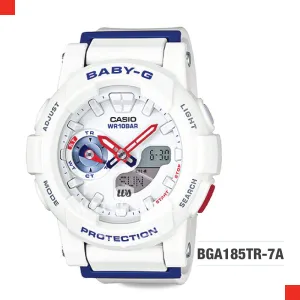 Casio Baby-G Standard Analog Digital Marine Tricolor Series Watch BGA185TR-7A BGA-185TR-7A