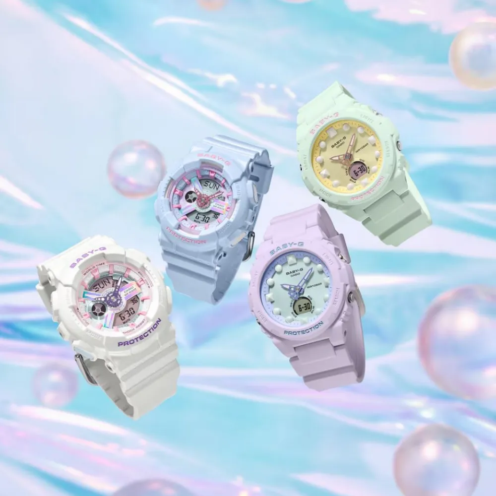 Casio Baby-G White Resin Strap Women Watch BA-110FH-7ADR