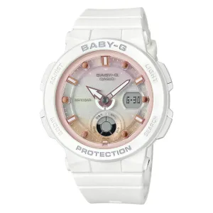 Casio Baby-G White Resin Strap Women Watch BGA-250-7A2DR-P