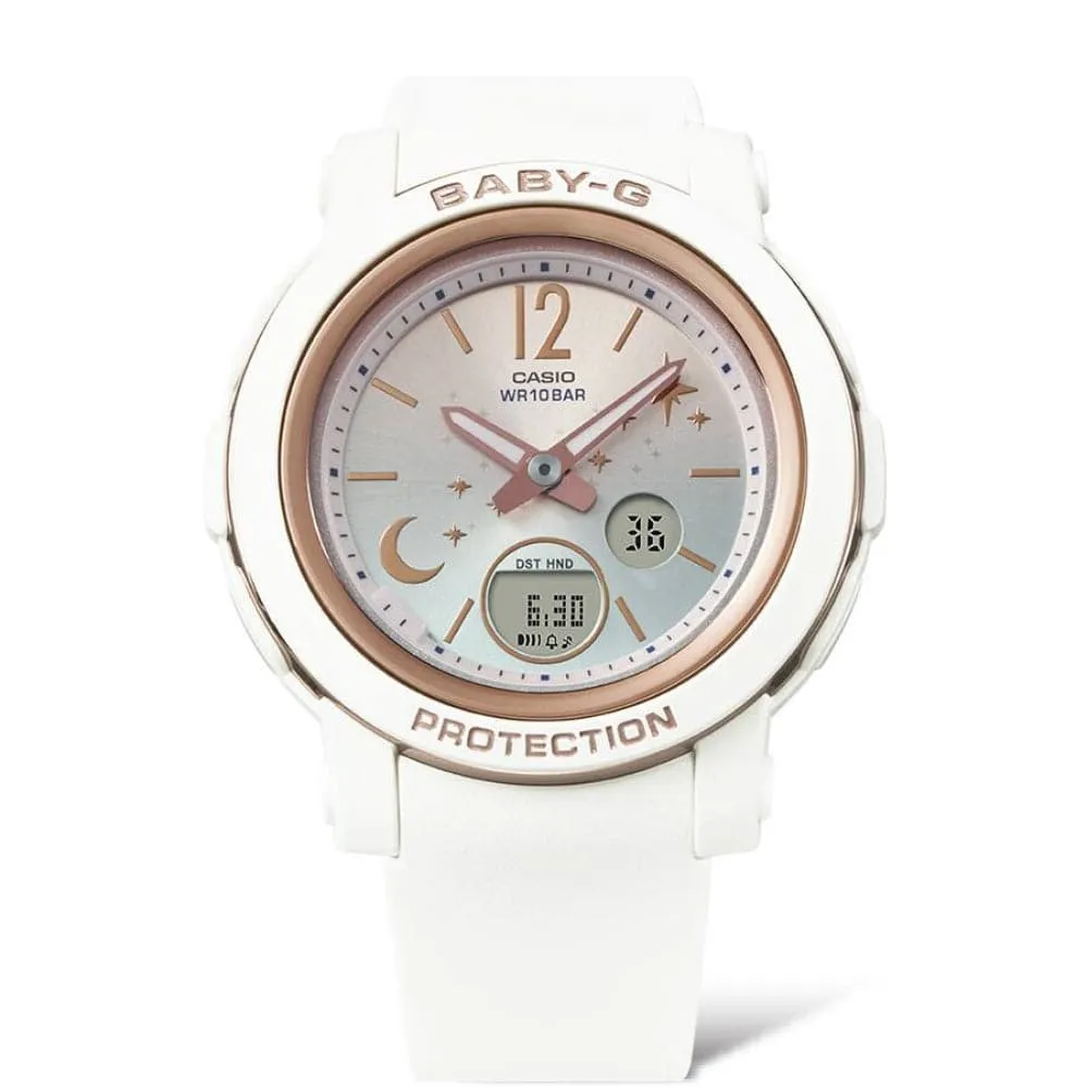 Casio Baby-G White Resin Strap Women Watch BGA-290DS-7ADR