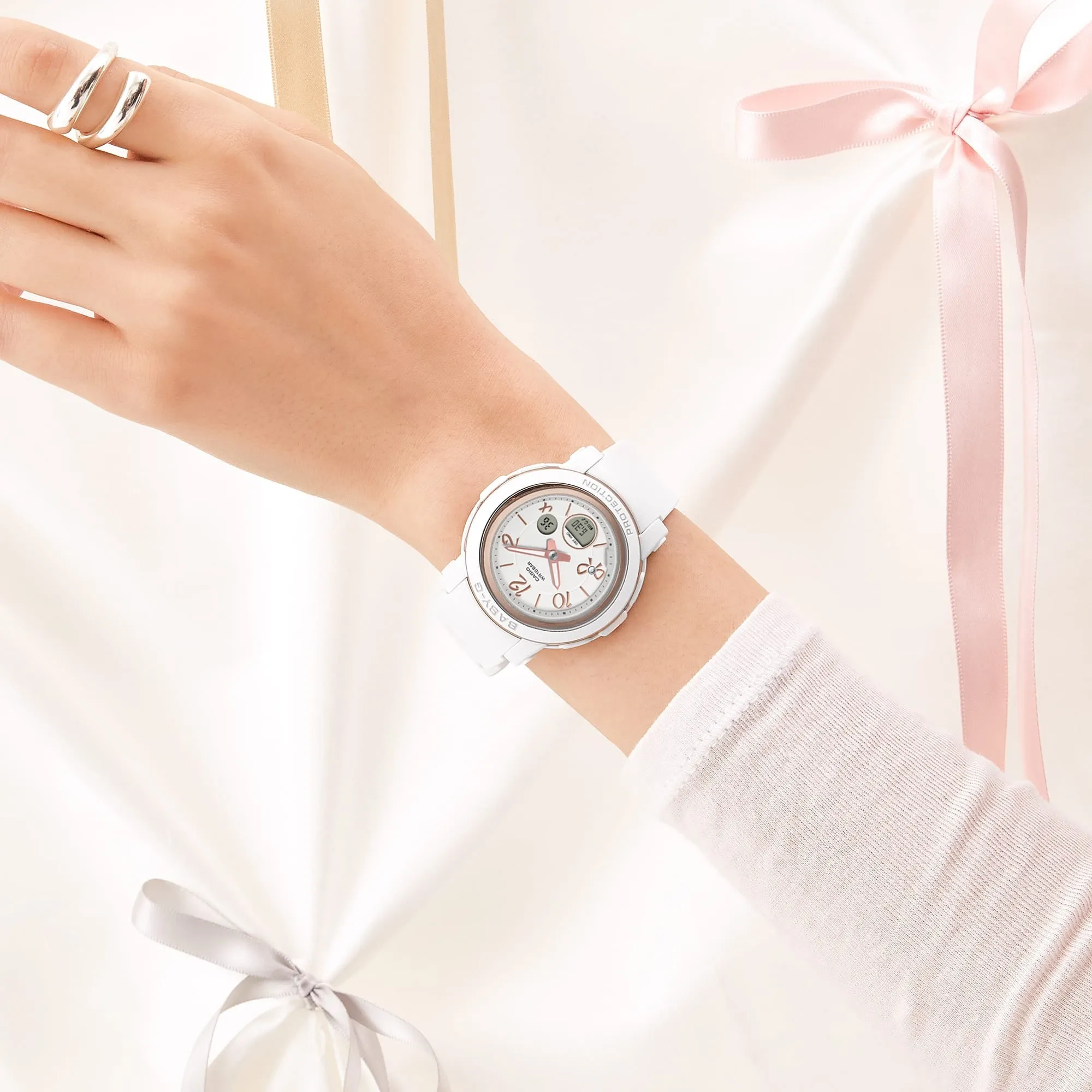 Casio Baby-G White Resin Strap Women Watch BGA-290RA-7ADR