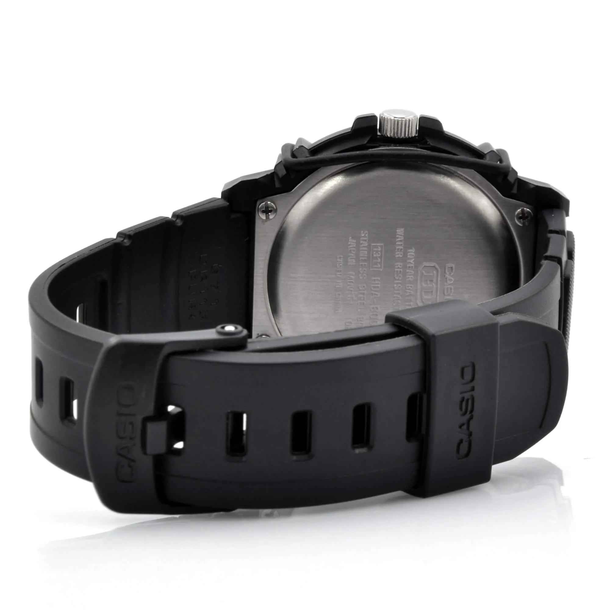Casio Black Resin Case Black Band Watch | HDA-600-7B