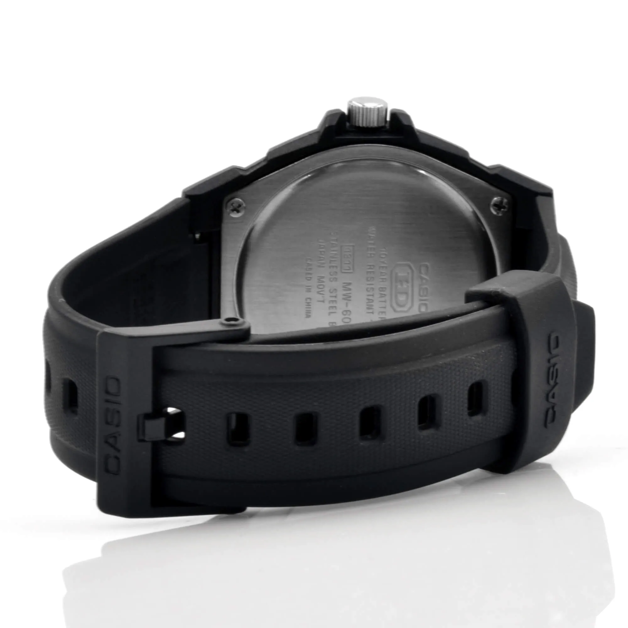 Casio Black Resin Case Black Band Watch | MW-600E-4A