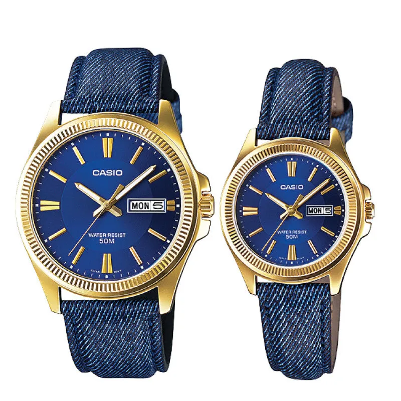 Casio Couple Watch MTPE111GBL-2A LTPE111GBL-2A