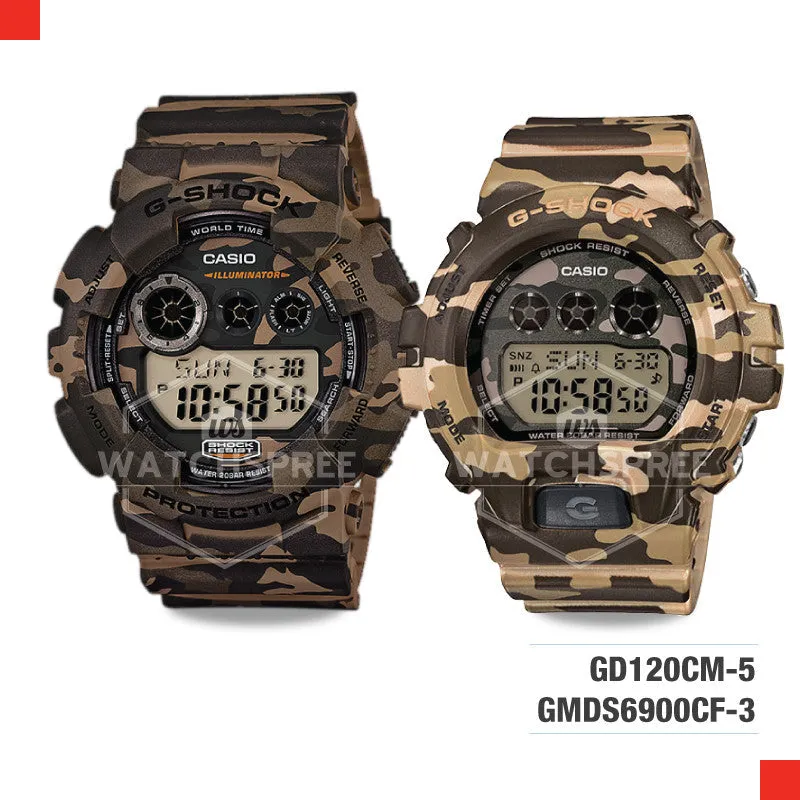 Casio G-Shock & Baby-G Couple Watch GMDS6900CF-3D-GD120CM-5D