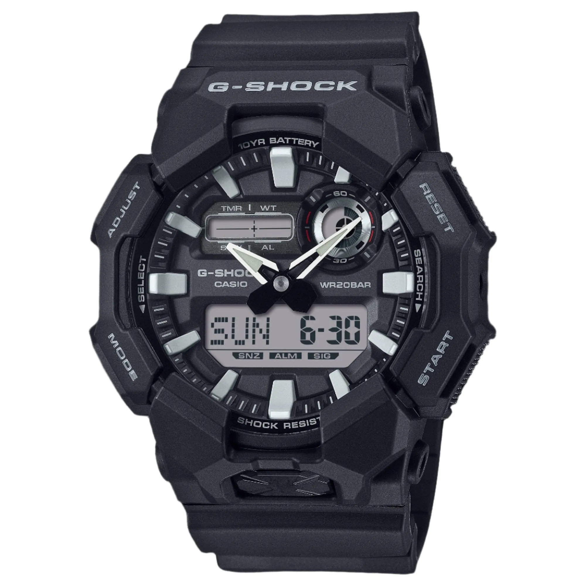 Casio G-Shock Analog-Digital Black Resin GA-010 With P Series