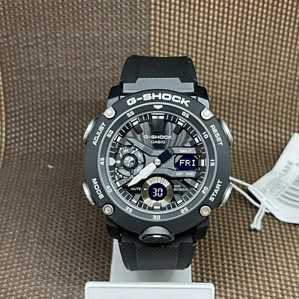 Casio G-Shock Black Dial Resin Strap Men Watch GA-2000S-1ADR-P