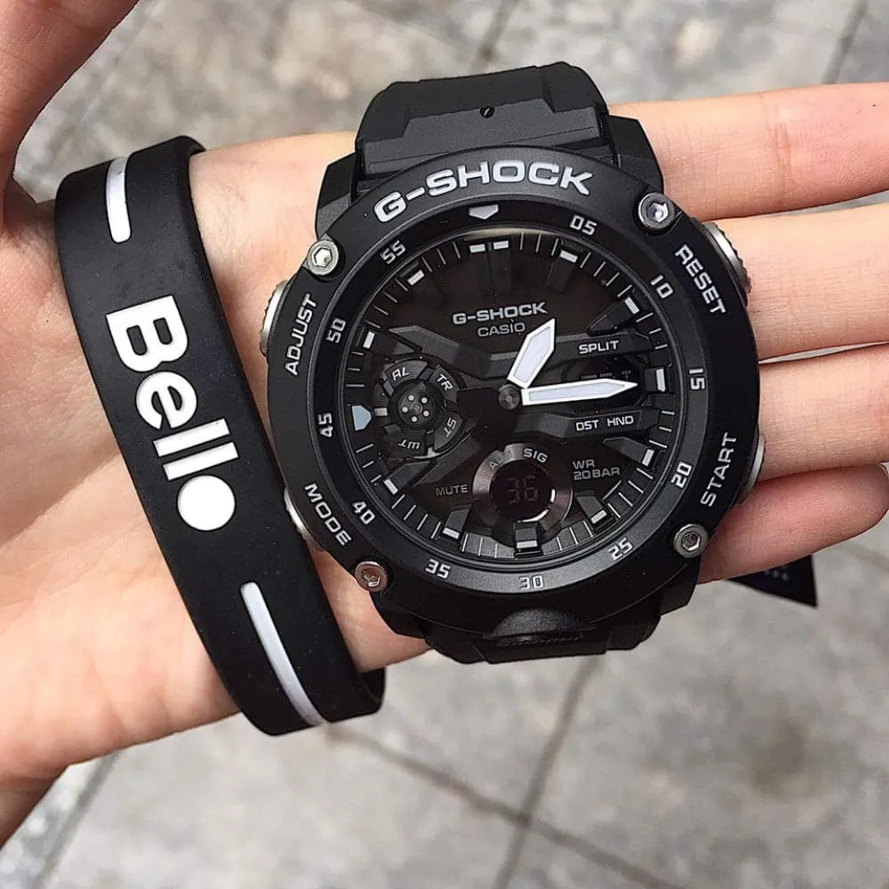 Casio G-Shock Black Dial Resin Strap Men Watch GA-2000S-1ADR-P