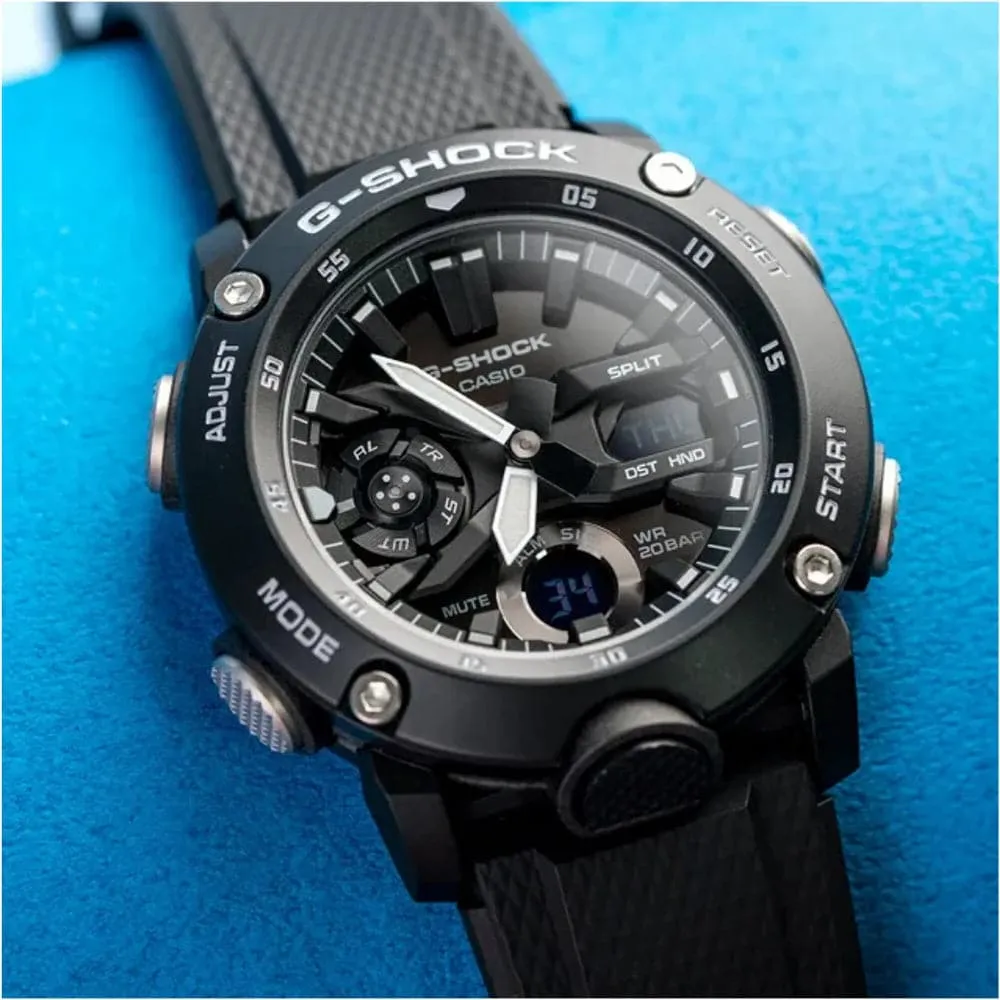 Casio G-Shock Black Dial Resin Strap Men Watch GA-2000S-1ADR-P