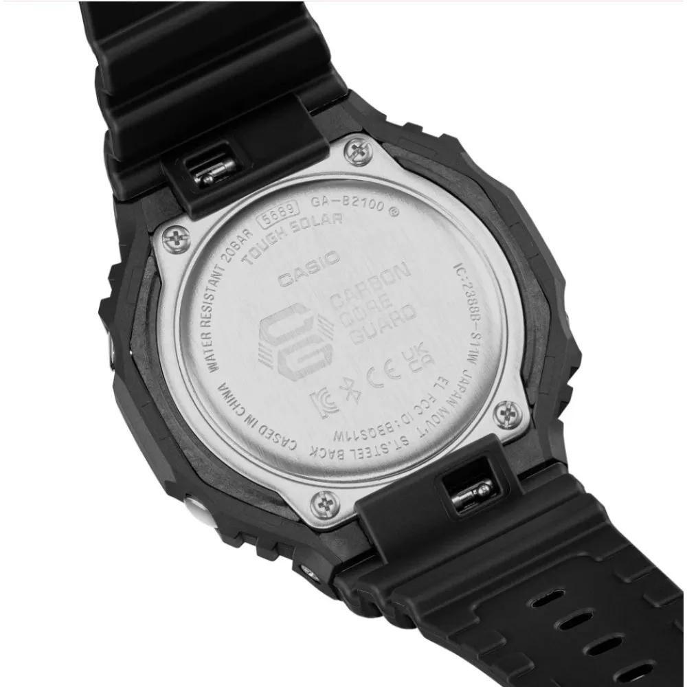 Casio G-Shock Black Matte Resin Strap Men Watch GA-B2100MF-1ADR