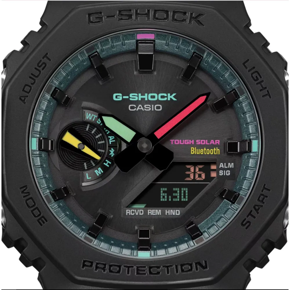 Casio G-Shock Black Matte Resin Strap Men Watch GA-B2100MF-1ADR