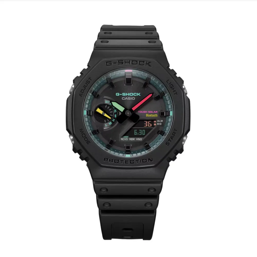 Casio G-Shock Black Matte Resin Strap Men Watch GA-B2100MF-1ADR