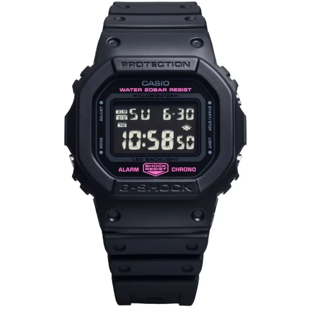 Casio G-Shock Black Resin Strap Men Watch DW-5600PK-1DR-P