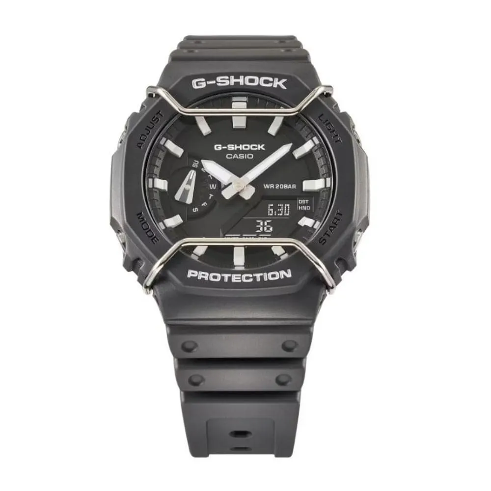 Casio G-Shock Black Resin Strap Men Watch GA-2100PTS-8ADR-P