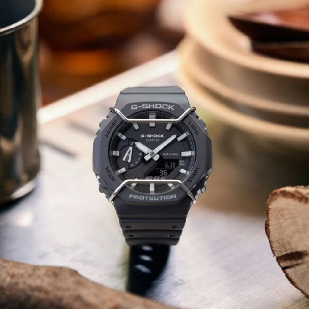Casio G-Shock Black Resin Strap Men Watch GA-2100PTS-8ADR-P