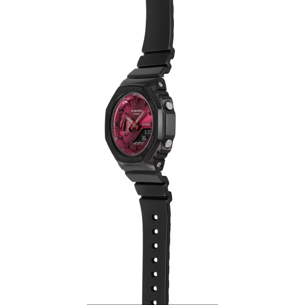 Casio G-Shock Black Resin Strap Women Watch GMA-S2100RB-1ADR-P