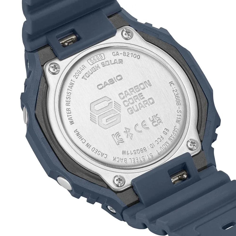 Casio G-Shock Blue Resin Strap Men Watch GA-B2100-2ADR-P