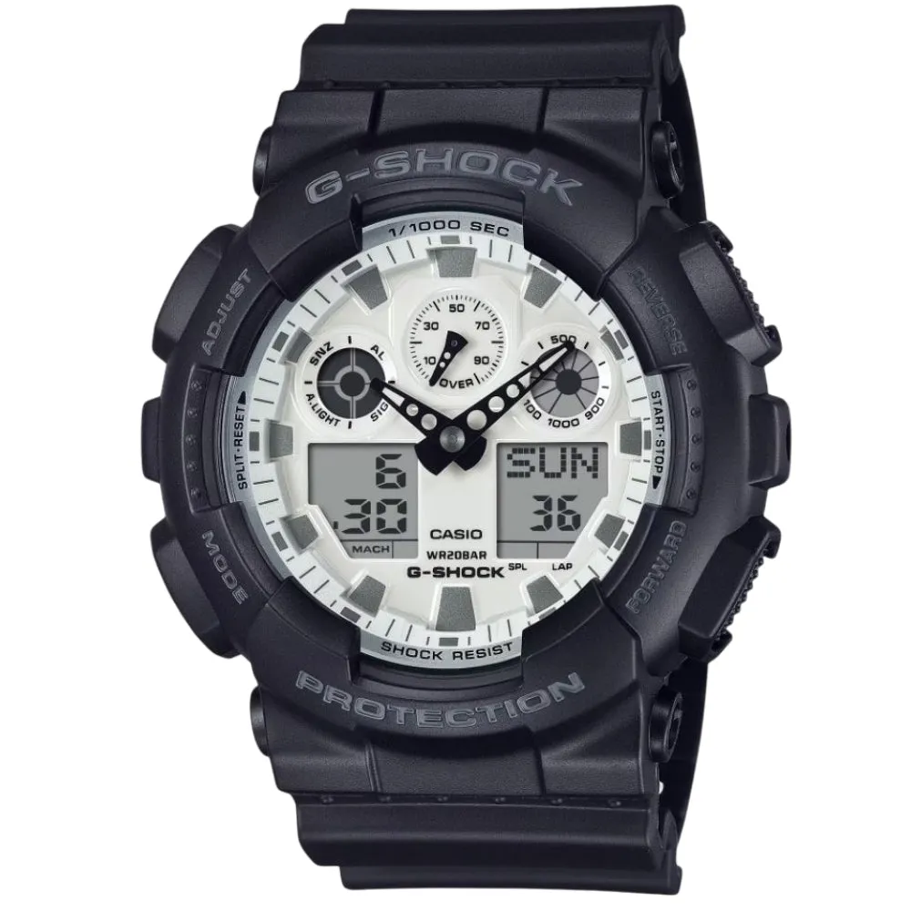 Casio G-Shock Digital-Analogue Black Resin Strap Men Watch GA-100WD & GA-110WD Series