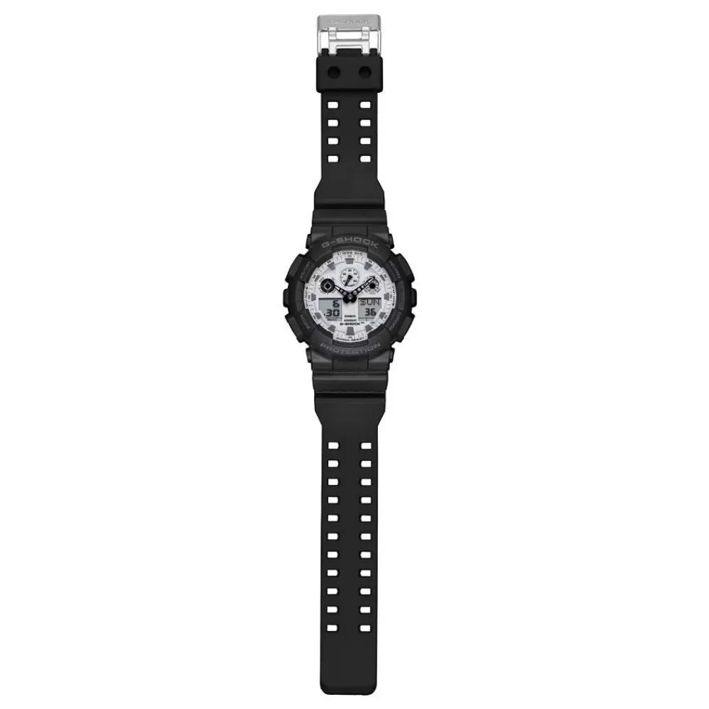 Casio G-Shock Digital-Analogue Black Resin Strap Men Watch GA-100WD & GA-110WD Series