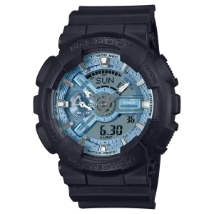 Casio G-Shock Digital-Analogue Black Resin Strap Men Watch GA-110CD-1A2DR-P