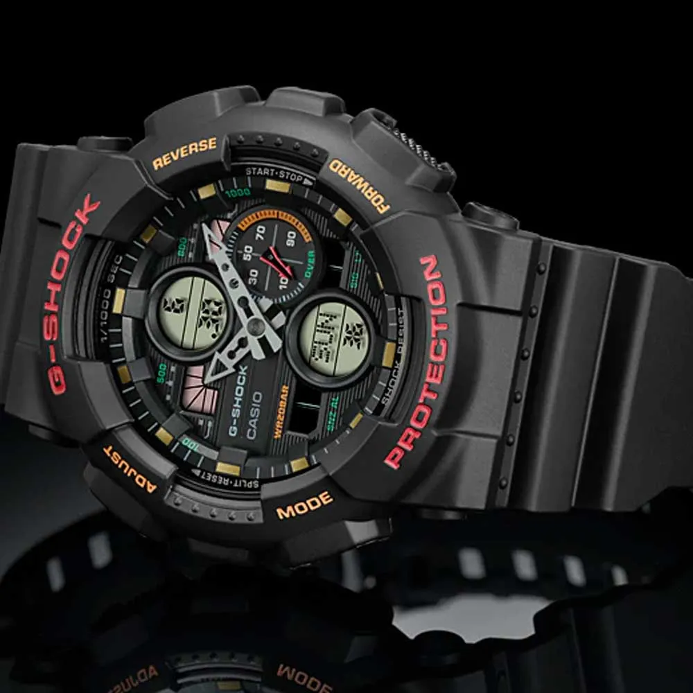 Casio G-Shock Digital-Analogue Black Resin Strap Men Watch GA-140-1A4DR-P