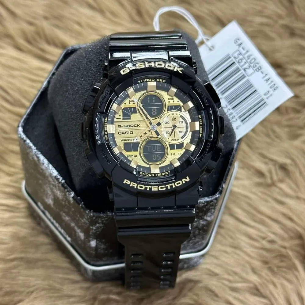 Casio G-Shock Digital-Analogue Black Resin Strap Men Watch GA-140GB-1A1DR-P
