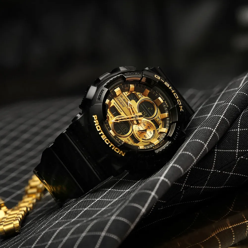 Casio G-Shock Digital-Analogue Black Resin Strap Men Watch GA-140GB-1A1DR-P