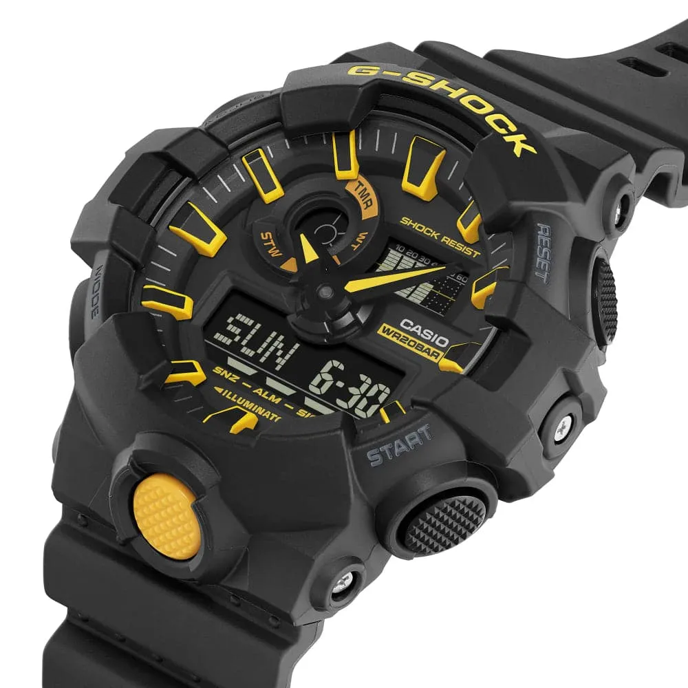 Casio G-Shock Digital-Analogue Black Resin Strap Men Watch GA-700CY-1ADR