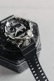 Casio G-Shock Digital-Analogue Black Resin Strap Men Watch GM-700-1ADR